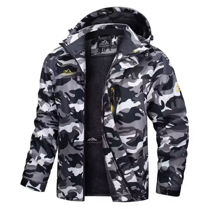 Mens Waterproof Ski Jacket With Fleece Lining And Removable Hood 14