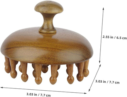 MultiFunctional Sandalwood Massage Comb  Scalp Stimulator  Body Guasha Tool 5
