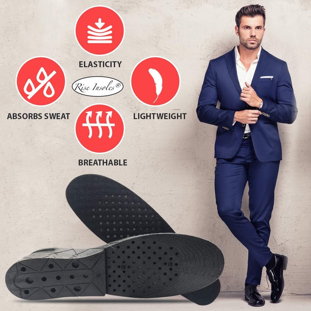 Adjustable Height Increase Insoles  Air Cushion Elevator Inserts For Men  Women 39cm Boost 8