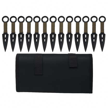 12PC Stainless Steel Throwing Knife Set With Case For Practice And Training 1