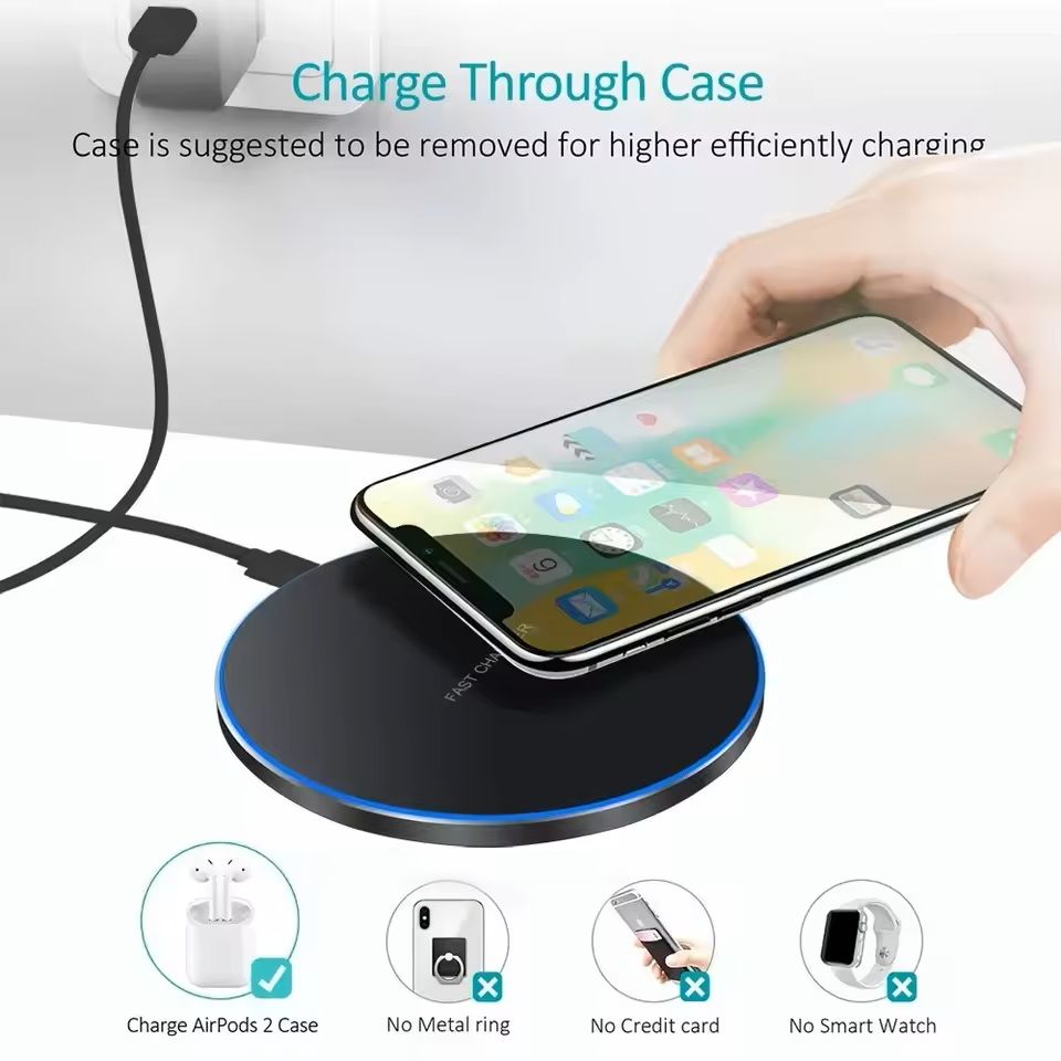 300W Fast Wireless Charging Pad For IPhone Samsung  More 15