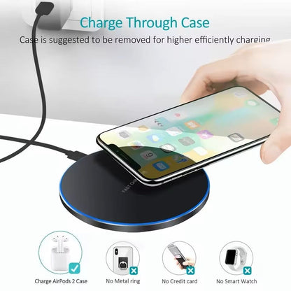 300W Fast Wireless Charging Pad For IPhone Samsung  More 15