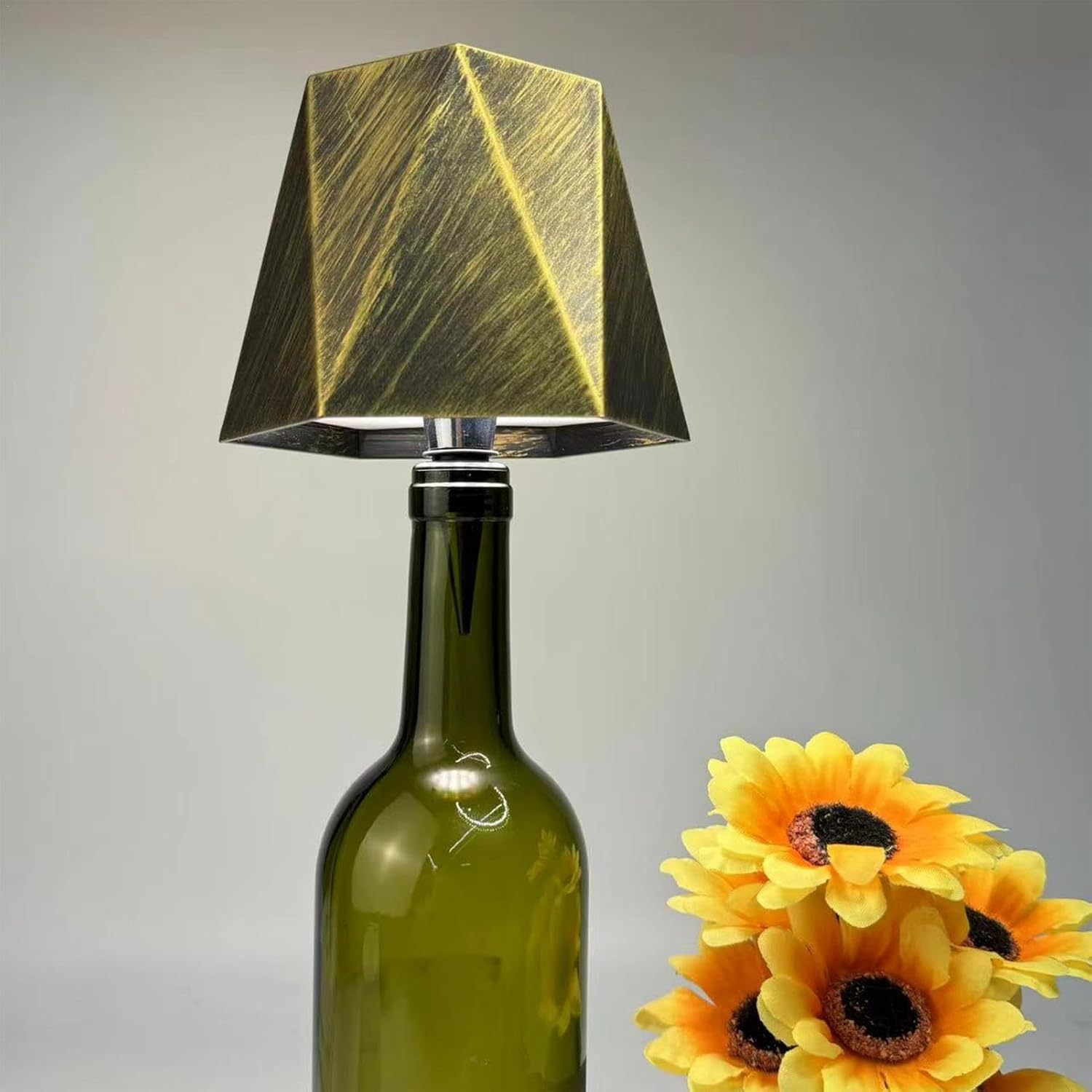 Wireless Bottle Table Lamp  Touch Control Night Light With 3 Color Modes  Stepless Dimming 18