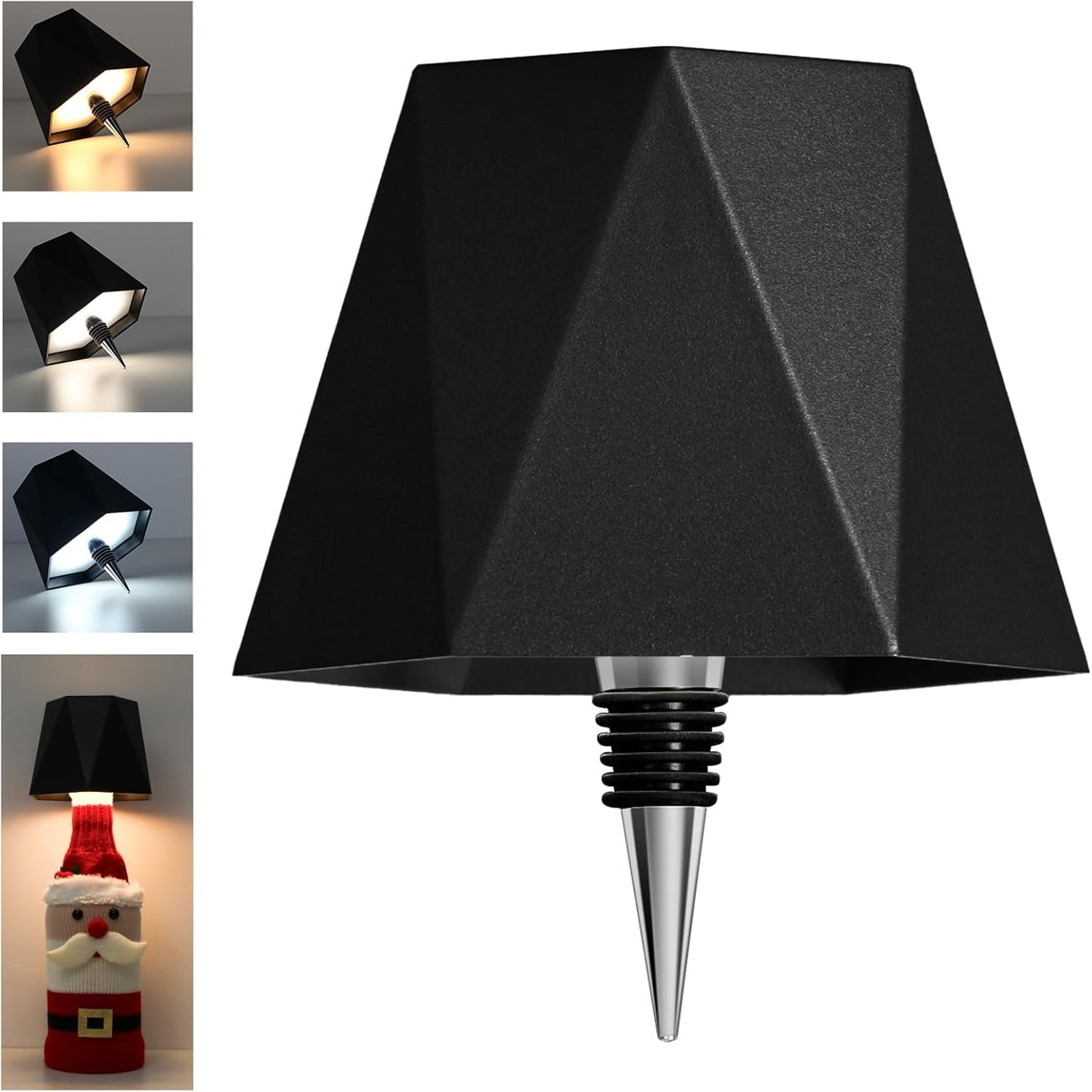Wireless Bottle Table Lamp  Touch Control Night Light With 3 Color Modes  Stepless Dimming 15