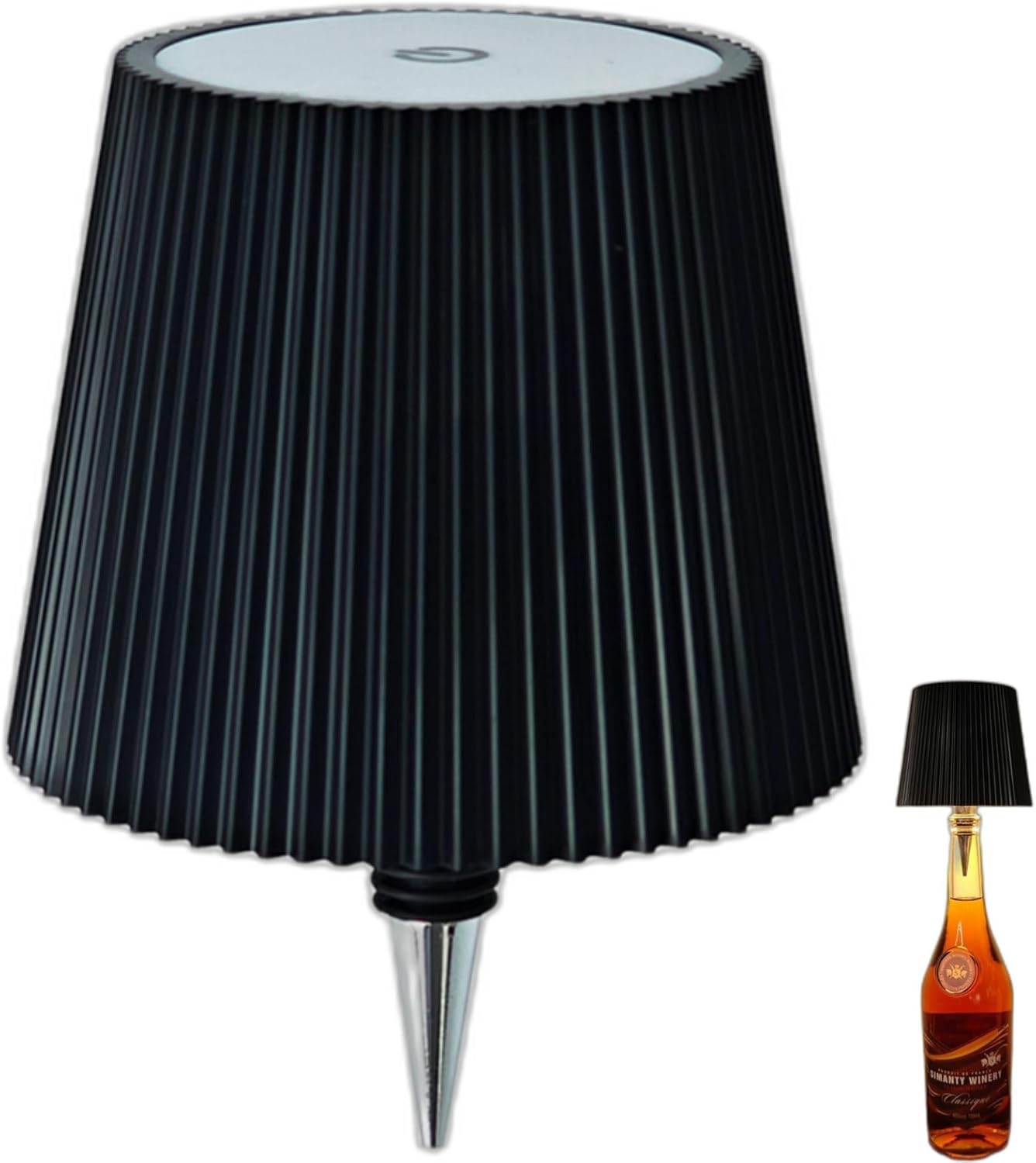 Wireless Bottle Table Lamp  Touch Control Night Light With 3 Color Modes  Stepless Dimming 11