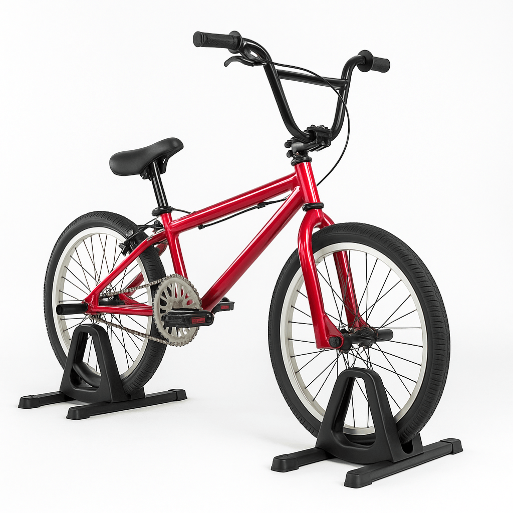 Portable Floor Bike Stand for Smaller Bikes Lightweight, Easy Storage