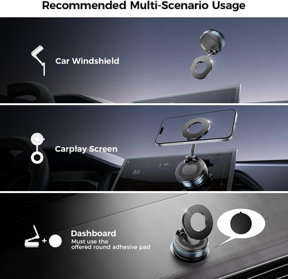Xiaomi 360 Magnetic Car Phone Holder  Vacuum Suction Mount For Dashboard Windshield  Desktop Use 2