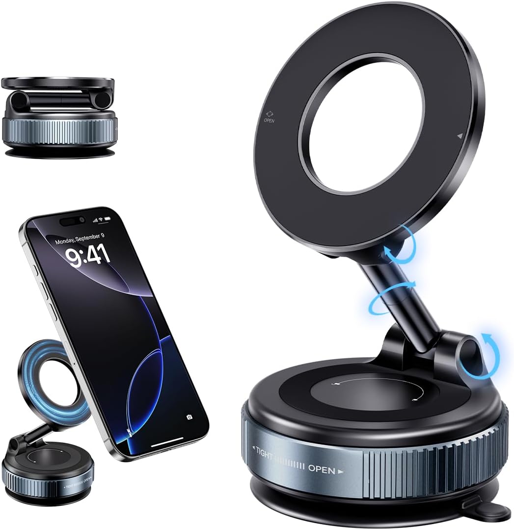 Xiaomi 360 Magnetic Car Phone Holder  Vacuum Suction Mount For Dashboard Windshield  Desktop Use 6