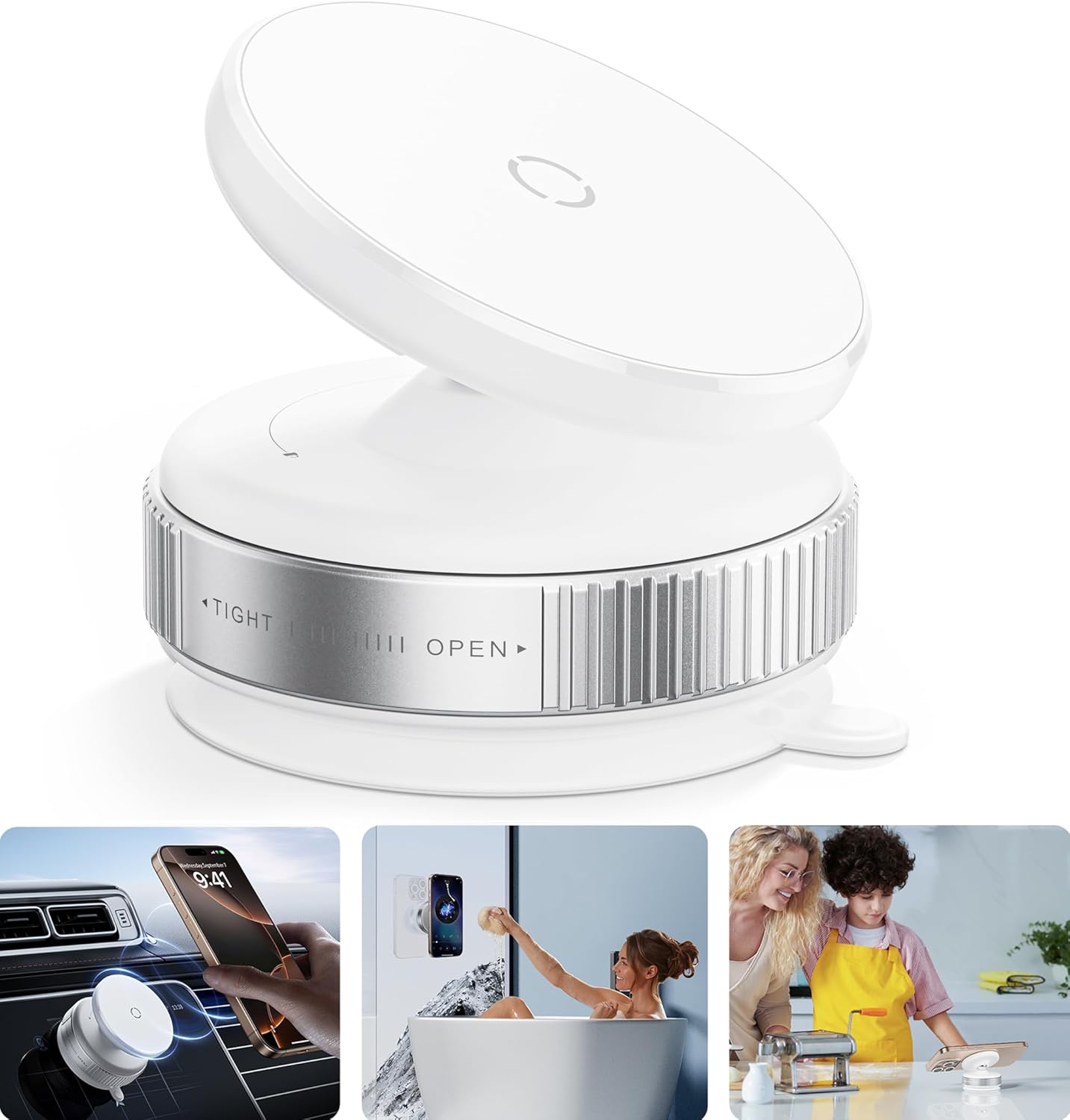 Xiaomi 360 Magnetic Car Phone Holder  Vacuum Suction Mount For Dashboard Windshield  Desktop Use 7
