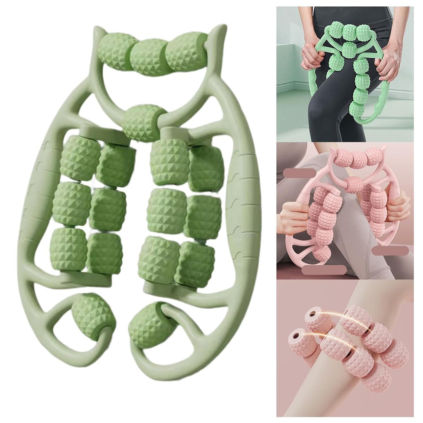 12-Round Circular Leg Slimming Massager – Stretching & Muscle Relaxation Clamp for Toning & Recovery