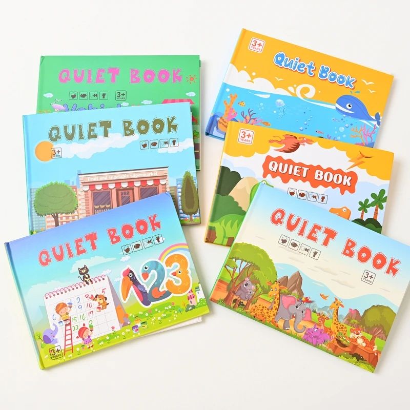 Montessori Baby Busy Book My First Quiet Book For Toddlers  Early Learning  Matching Game Toy For K