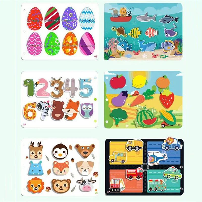 Montessori Baby Busy Book My First Quiet Book For Toddlers  Early Learning  Matching Game Toy For K