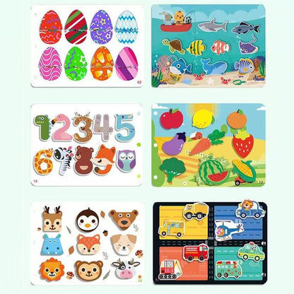 Montessori Baby Busy Book My First Quiet Book For Toddlers  Early Learning  Matching Game Toy For K