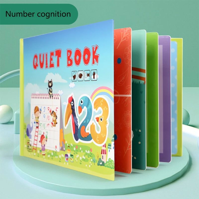 Montessori Baby Busy Book My First Quiet Book For Toddlers  Early Learning  Matching Game Toy For K