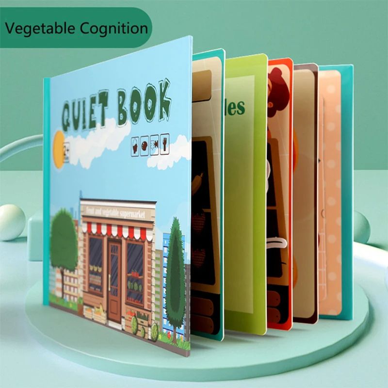 Montessori Baby Busy Book My First Quiet Book For Toddlers  Early Learning  Matching Game Toy For K