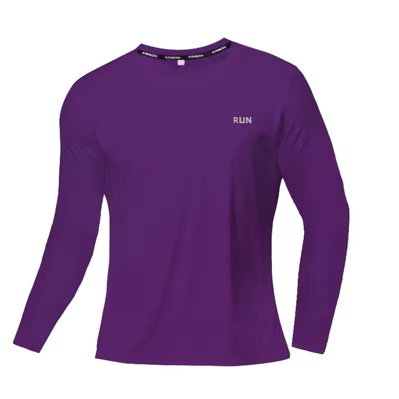 Mens Ice Silk Long Sleeve TShirt  QuickDry Breathable Sun Protection 6