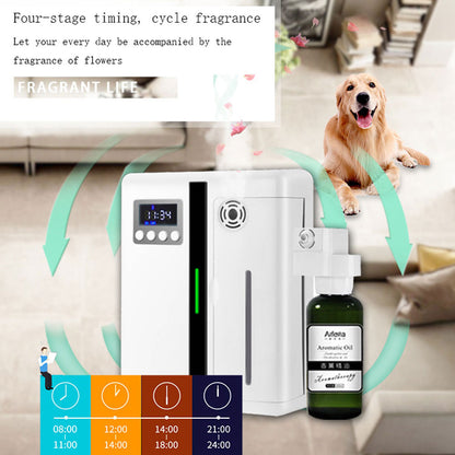 Wall Mounted Aroma Diffuser for Hotels 160ML Scent Machine with Fan for Large Areas, Lobby & Home