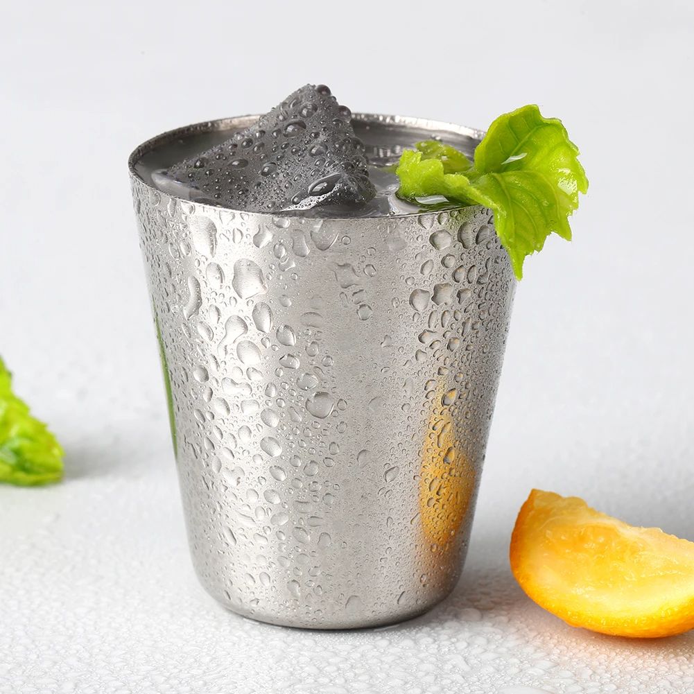 Outdoor Stainless Steel Cups Set Portable Travel Glasses For Whisky Wine With Case Mini Reusable Dr