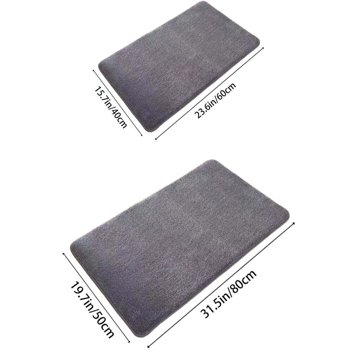 Super Absorbent Floor Mat  AntiSlip Coral Velvet Bathroom Rug QuickDry Bath Mat For Doorways  Showe 5