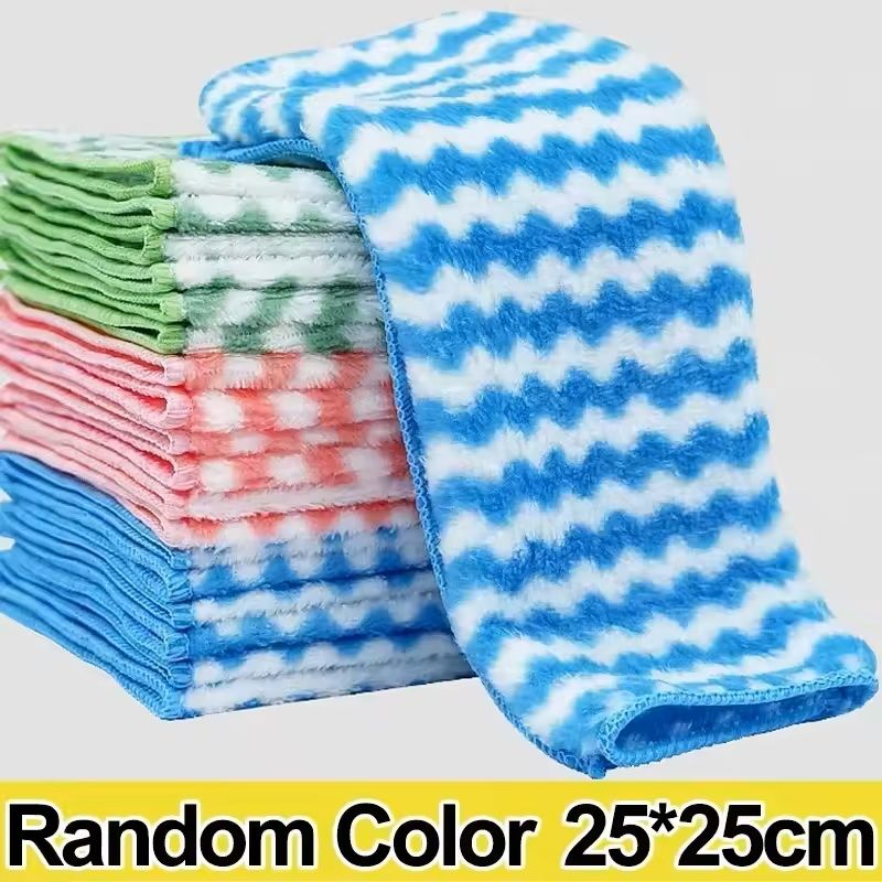 5 10 20 Piece Ultra Fine Fiber Kitchen Towel Set Soft Absorbent Stain Removing Cleaning Cloths 15