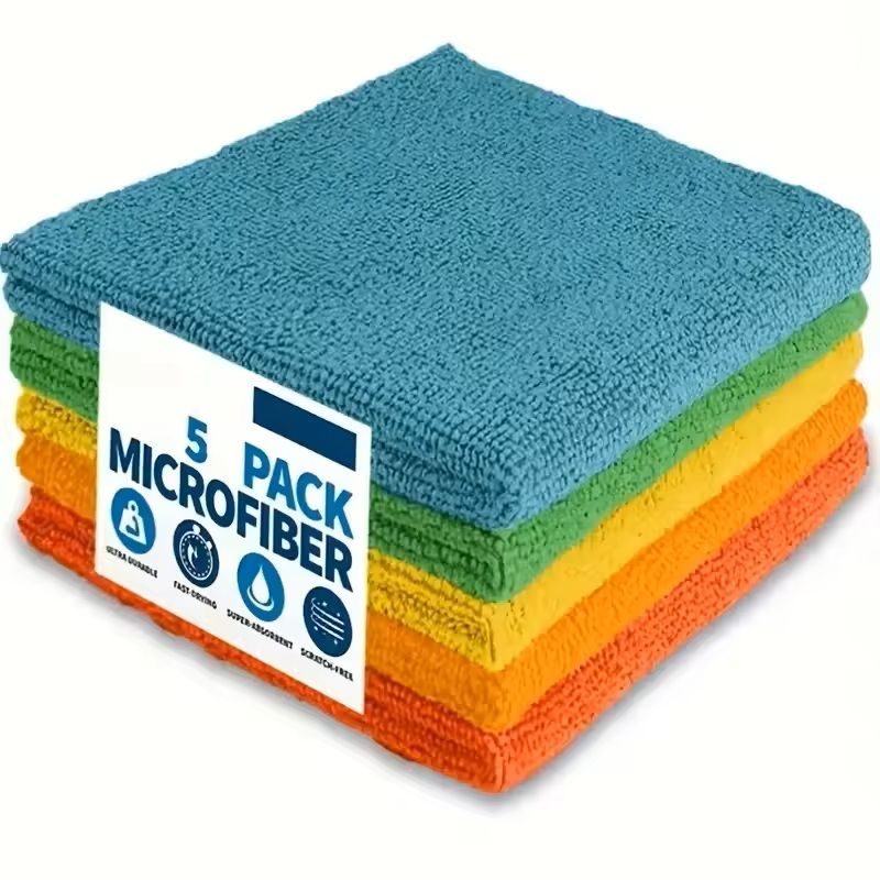 5 10 20 Piece Ultra Fine Fiber Kitchen Towel Set Soft Absorbent Stain Removing Cleaning Cloths 3