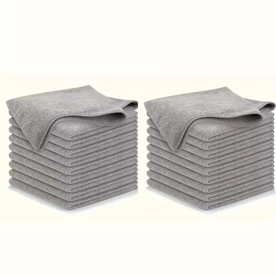 5 10 20 Piece Ultra Fine Fiber Kitchen Towel Set Soft Absorbent Stain Removing Cleaning Cloths 4