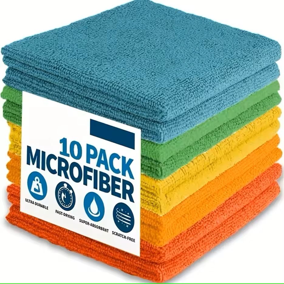 5 10 20 Piece Ultra Fine Fiber Kitchen Towel Set Soft Absorbent Stain Removing Cleaning Cloths 7