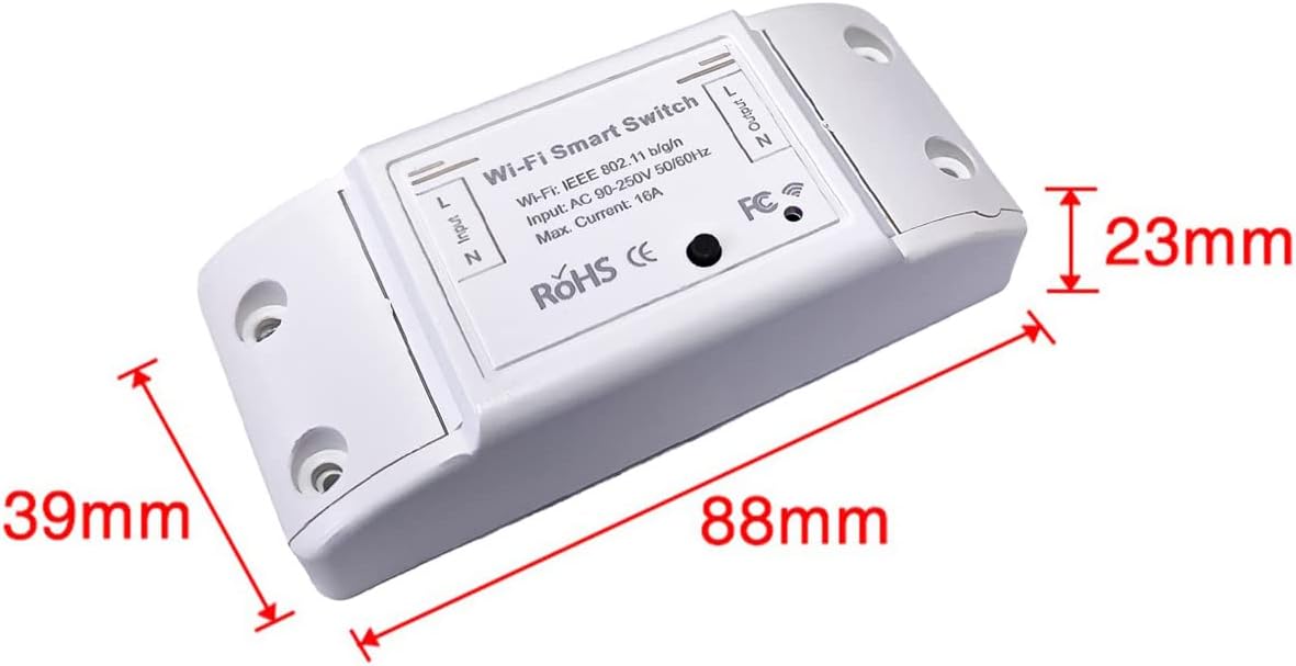 16A WiFi Smart Switch  Wireless Relay Breaker With Alexa  Google Home Voice Control eWeLink Compati 4