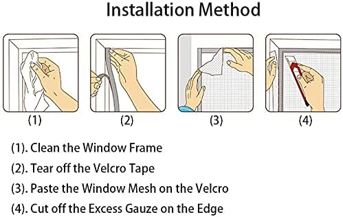White MosquitoProof Window  Door Screen Customizable Insect Netting For Summer Ventilation 7