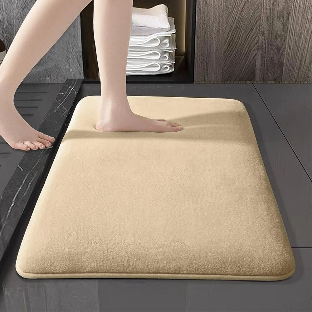 Super Absorbent Floor Mat  AntiSlip Coral Velvet Bathroom Rug QuickDry Bath Mat For Doorways  Showe 10
