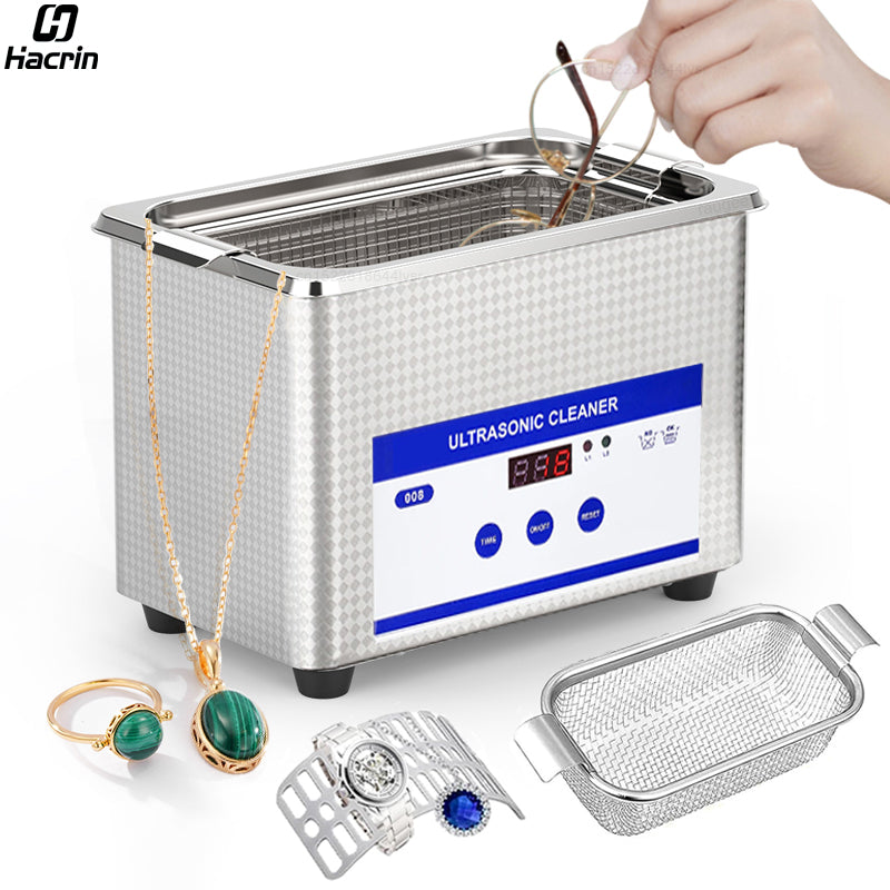 Ultrasonic Cleaner 40kHz, Professional Ultrasound Washing Bath for Jewelry & Eyeglasses