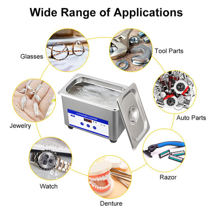 Ultrasonic Cleaner 40kHz Professional Ultrasound Washing Bath For Jewelry  Eyeglasses 1