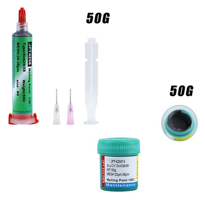 Lead Free Solder Paste 138 C No Clean Syringe For IPhone Repair 7