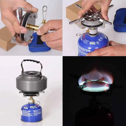 Windproof Camping Gas Stove Portable Foldable Backpack Stove With Piezo Ignition For Outdoor Cookin 5