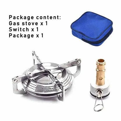 Windproof Camping Gas Stove Portable Foldable Backpack Stove With Piezo Ignition For Outdoor Cookin 2