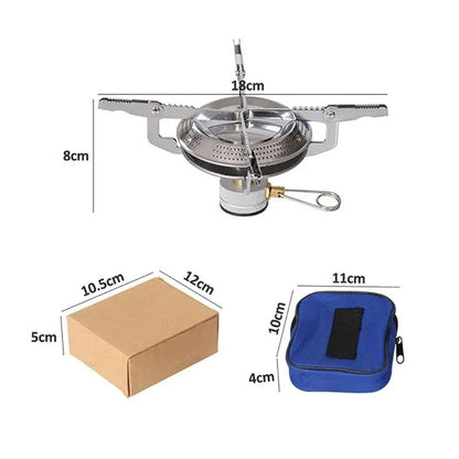Windproof Camping Gas Stove Portable Foldable Backpack Stove With Piezo Ignition For Outdoor Cookin 4