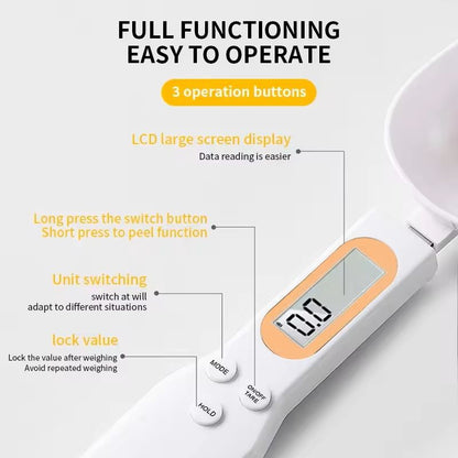 Mini Digital Spoon Scale LCD Kitchen Measuring Tool For Coffee Flour And Powder 10