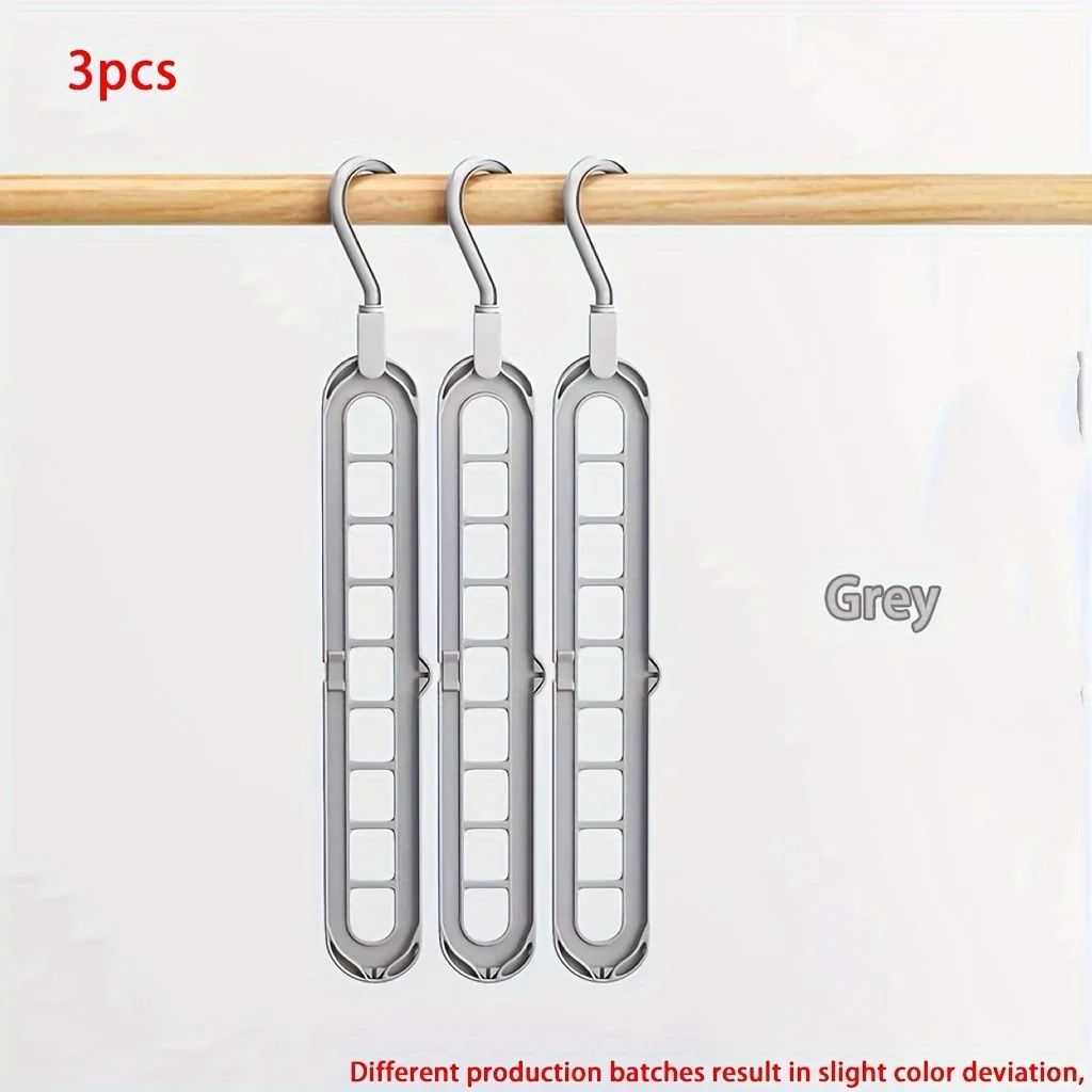 Heavy Duty Plastic Foldable Hangers Space Saving Clothes Organizer For Wardrobe Closet Home Dorm Ro 7