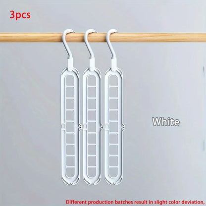 Heavy Duty Plastic Foldable Hangers Space Saving Clothes Organizer For Wardrobe Closet Home Dorm Ro 9