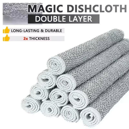 Magic Multipurpose Dishwashing Cloth Wire Mesh Scrubber For Kitchen And Home Cleaning 2