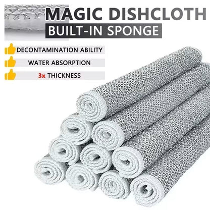 Magic Multipurpose Dishwashing Cloth Wire Mesh Scrubber For Kitchen And Home Cleaning 8