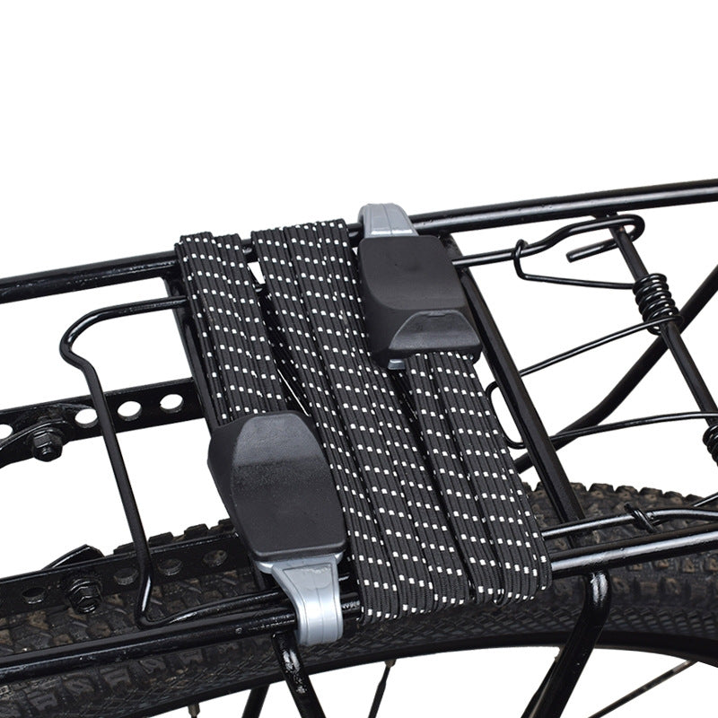 Heavy Duty Bicycle Luggage Ropes, Elastic Rubber Straps with Hooks for Mountain Bike Racks & Bags