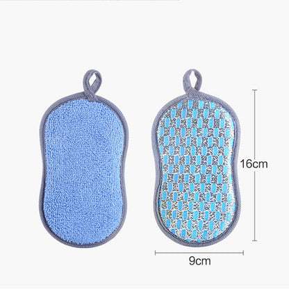 HeavyDuty DoubleSided Sponge Scrubber Ideal For Kitchen Dishwashing  Cleaning Tasks 5