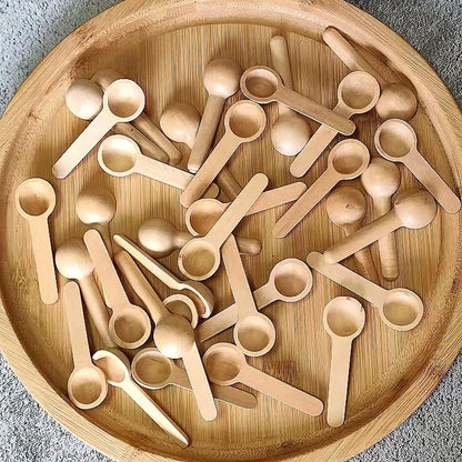 10Pcs Mini Wooden Spoons for Kitchen Seasoning, Honey, Coffee, Salt, Spice Jars – Natural Wood Measuring