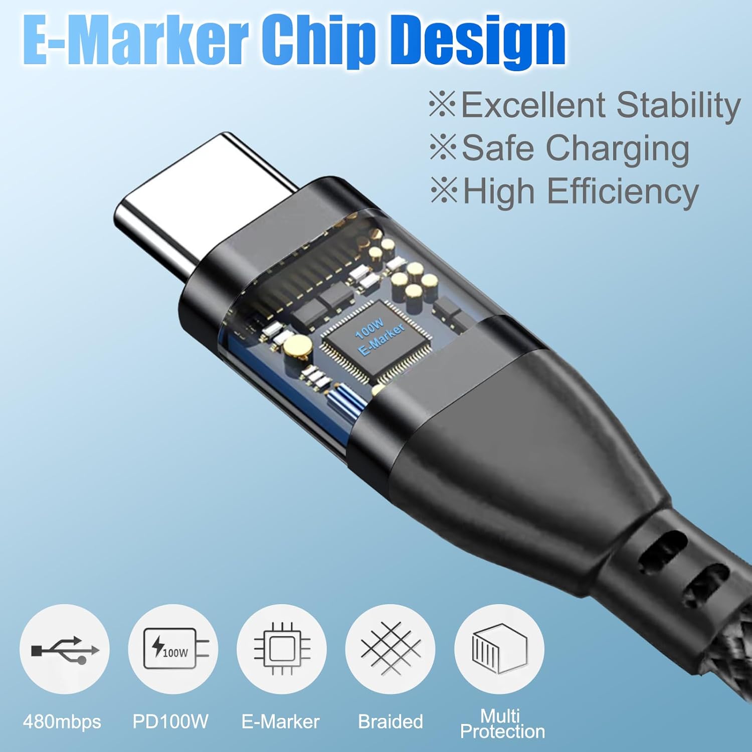 AUFU 100W Magnetic USB Charging Cable  5A Fast Charge TypeC  Micro USB Magnet Cable For IPhone Sams 5