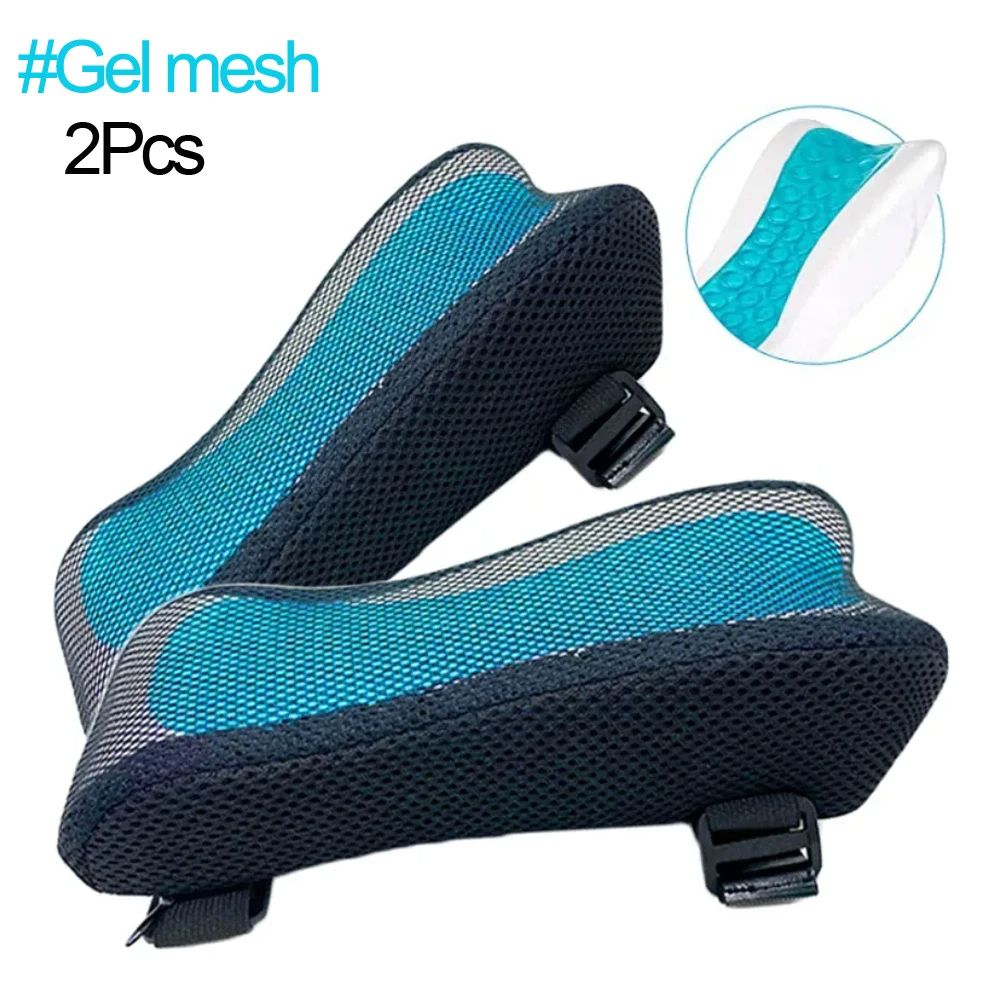 Office Chair Armrest Pad Elbow Pillow Memory Foam Cooling Gel Support Cushion For Gaming Chair Home 9
