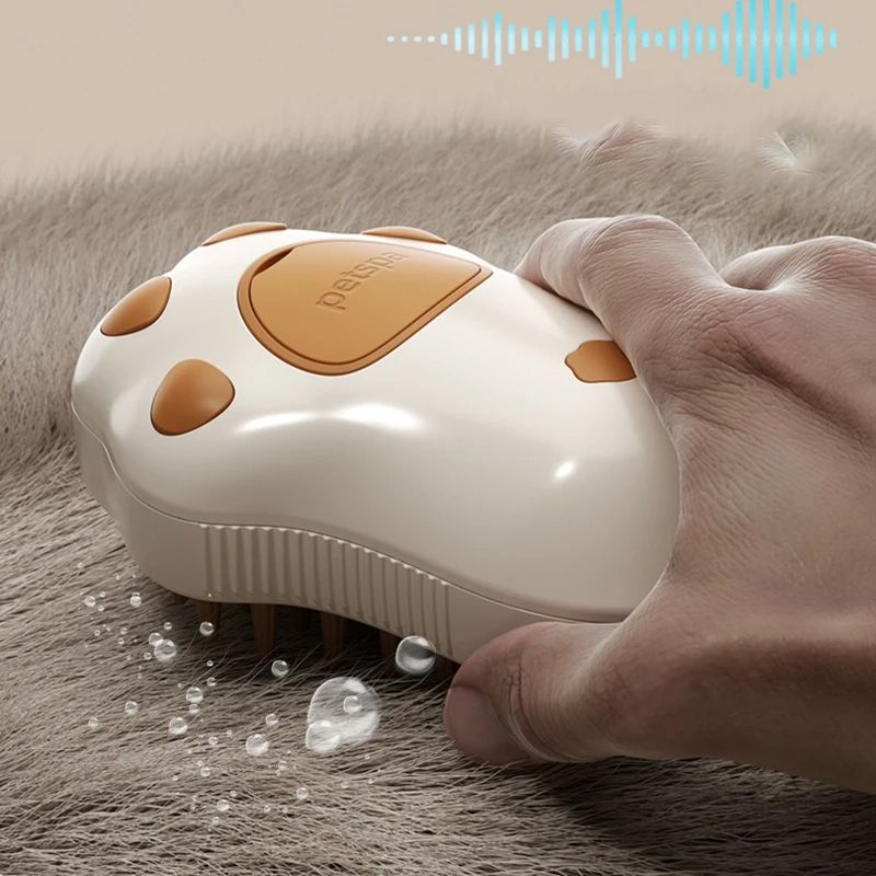 Electric Pet Grooming Brush Cat Steam Hair Comb Dog Massage Tool With Spray Function For Bath Shedd 2