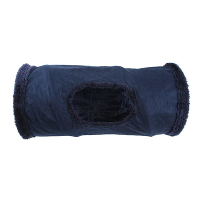 Collapsible Cat Winter Suede Tunnel Interactive 2 Way  3 Way Play Chase Hide Tunnel For Puppy Rabbi 6