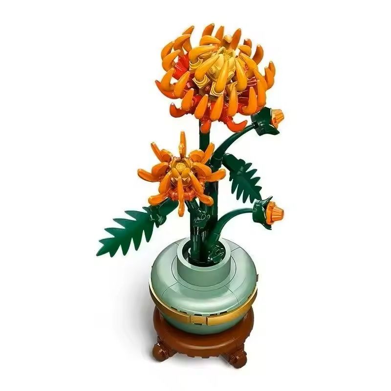 Flower Bonsai Building Block Set Decorative Brick Art Kit For Home Or Office Display 1
