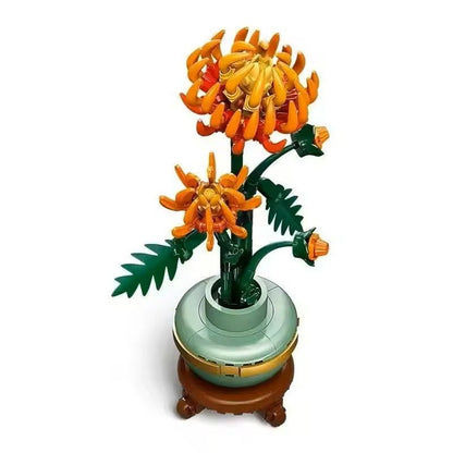 Flower Bonsai Building Block Set Decorative Brick Art Kit For Home Or Office Display 1